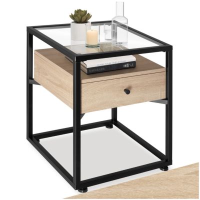 Table de chevet Preston 43x45x54,5cm style industriel