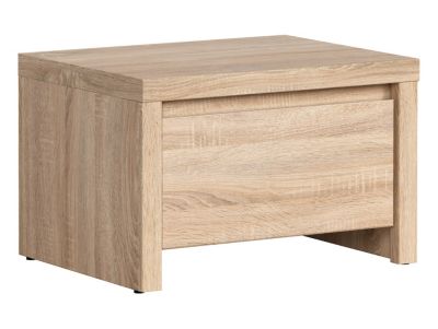 Table de chevet Table de nuit avec tiroir, coloris chêne Sonoma - Longueur 51 x Profondeur 40,5 x Hauteur 33,5 cm