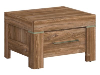 Table de chevet Table de nuit avec tiroir, coloris Chêne stirling - Longueur 53 x Profondeur 45 x Hauteur 35 cm