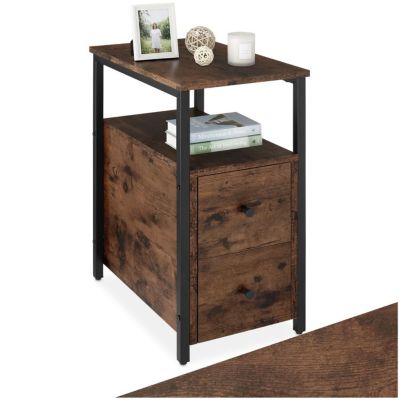 Table de chevet Tullamore 49,5x30x61,5cm style industriel