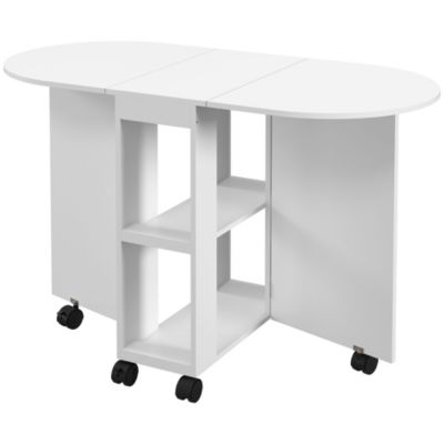Table de cuisine rabattable - table à manger pliable 2-4 personnes - 2 ...