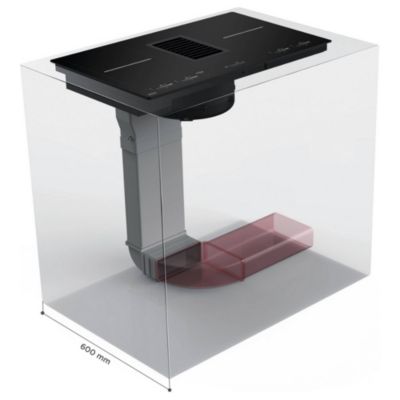 Table de cuisson aspirante induction 83cm 4 feux 7400w noir Faber 5682749