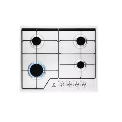 Table de cuisson gaz 60cm 4 feux 7700w noir Electrolux KGS6424W