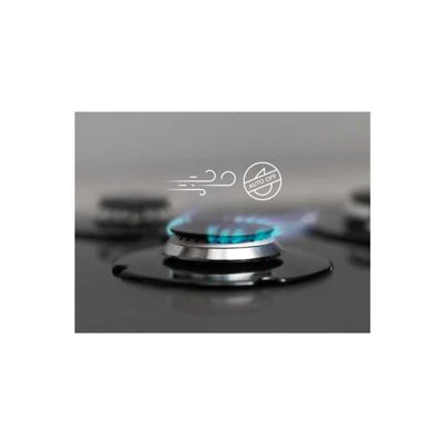 Table de cuisson gaz 60cm 4 feux 7700w noir Electrolux KGS6424W