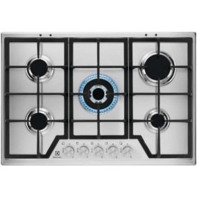 Table de cuisson gaz 75cm 5 feux Electrolux KGS7536SX