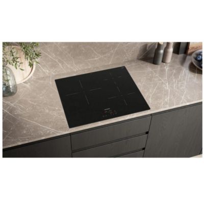 Table de cuisson induction 60cm 3 foyers 4600w noir Siemens EU611BJB5E iq100