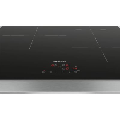 Table de cuisson induction 60cm 3 foyers 4600w noir Siemens EU611BJB5E iq100