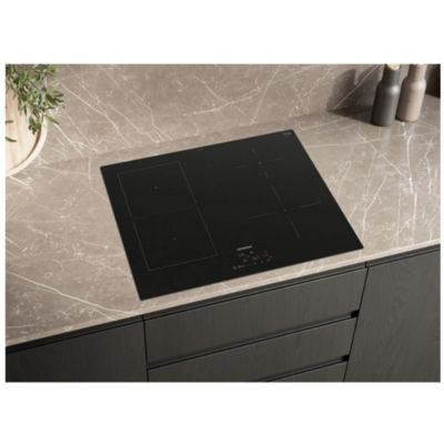 Table de cuisson induction 60cm 4 foyers 4600w noir Siemens EE611BPB5E iq500