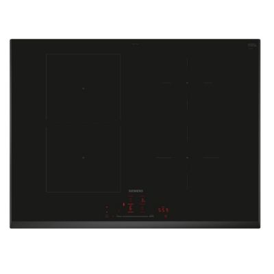 Table de cuisson à induction 71cm 4 feux 7400w noir Siemens ED751HSB1E