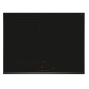 Table de cuisson à induction 71cm 4 feux 7400w noir Siemens ED751HSB1E