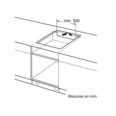 Table de cuisson à induction 71cm 4 feux 7400w noir Siemens ED751HSB1E