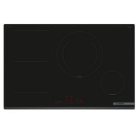 Table de cuisson induction 80cm 4 feux 7400w noir Bosch PVS831HC1E