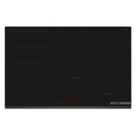 Table de cuisson induction 80cm 4 feux 7400w noir Bosch PXE831HC1E