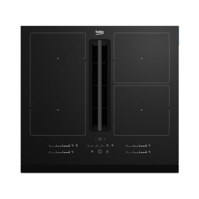 Table de cuisson induction aspirante 60cm 4 feux 7400w Beko HIXI64700UF1 bpro 700