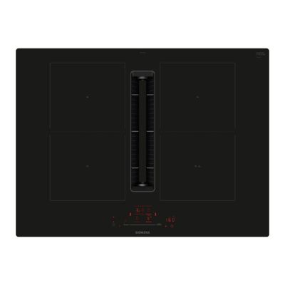 Table de cuisson induction Siemens ED711HQ26E iQ500 71 cm noire avec hotte integree