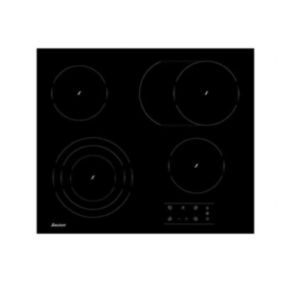 Table de cuisson vitrocéramique 60cm 4 feux noir Sauter SPV464EB