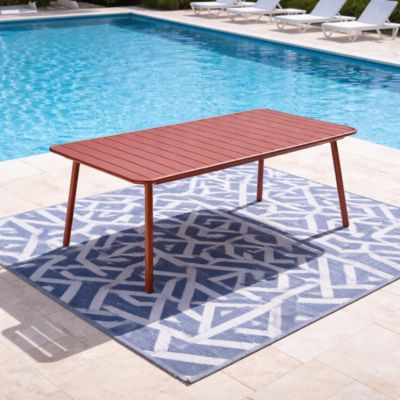 Table de jardin 10-12 places 234cm terracotta BERGAME