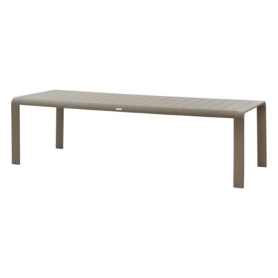 Table de jardin 10 personnes Domilly coloris café Hespéride L.259,5 x l.75 x H.100 cm