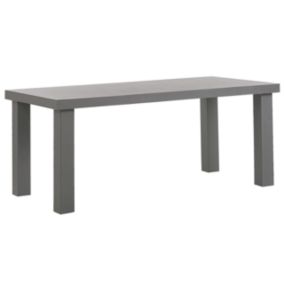 Table de jardin 180 x 90 cm Béton Gris TARANTO