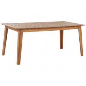 Table de jardin 180 x 90 cm Bois Bois clair FORNELLI