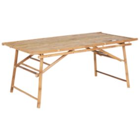 Table de jardin 180 x 90 cm Bois Bois clair TINDARI