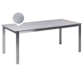 Table de jardin 180 x 90 cm Verre Gris COSOLETO