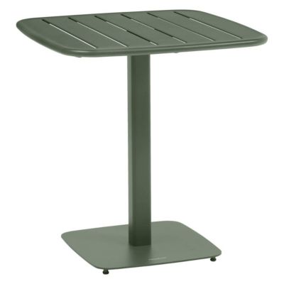 Table de jardin 2 places Alegoria 70x70cm vert laurier - Hespéride