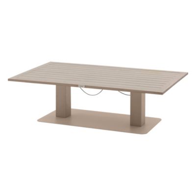 Table de jardin 4 personnes Salimia coloris argile et lin Hespéride L.150 x l.80 x H.69 cm