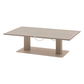 Table de jardin 4 personnes Salimia coloris argile et lin Hespéride L.150 x l.80 x H.69 cm