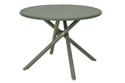 Table de jardin 4 places Nebullia D105cm vert laurier - Hespéride