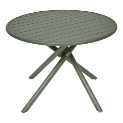 Table de jardin 4 places Nebullia D105cm vert laurier - Hespéride