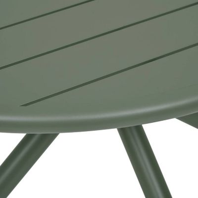 Table de jardin 4 places Nebullia D105cm vert laurier - Hespéride