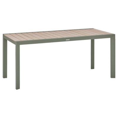 Table de jardin 6 places Evasion beige lin/laurier - Hespéride