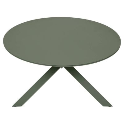 Table de jardin 6 places Oryon D130cm vert laurier - Hespéride