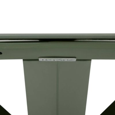 Table de jardin 6 places Oryon D130cm vert laurier - Hespéride