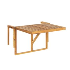 Table de jardin 60 x 40 cm Bois Bois clair UDINE