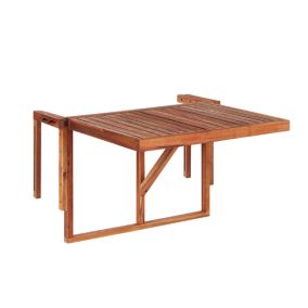 Table de jardin 60 x 40 cm Bois Bois foncé UDINE