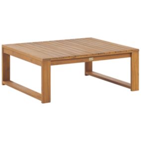 Table de jardin 90 x 75 cm Bois clair TIMOR