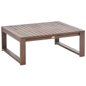 Table de jardin 90 x 75 cm Bois foncé TIMOR