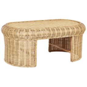 Table de jardin 96 x 60 cm Rotin Naturel LIVADEIA