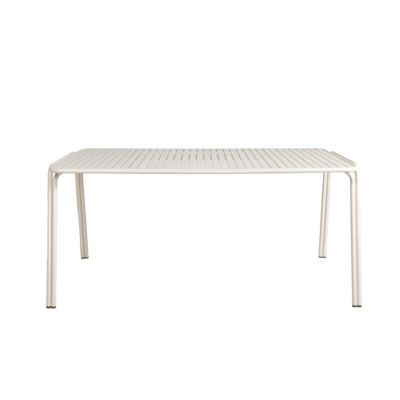 Table de jardin acier Atlas crème Arcane L.160 x l.90 x H.75 cm