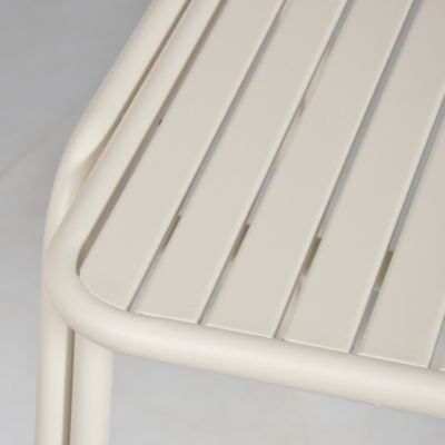Table de jardin acier Atlas crème Arcane L.160 x l.90 x H.75 cm