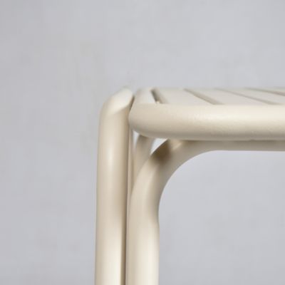 Table de jardin acier Atlas crème Arcane L.160 x l.90 x H.75 cm