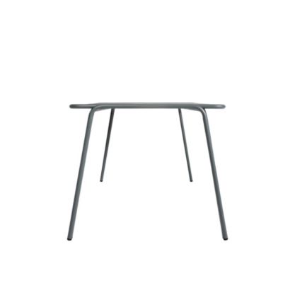 Table de jardin acier Atlas gris anthracite Arcane L.160 x l.90 x H.75 cm