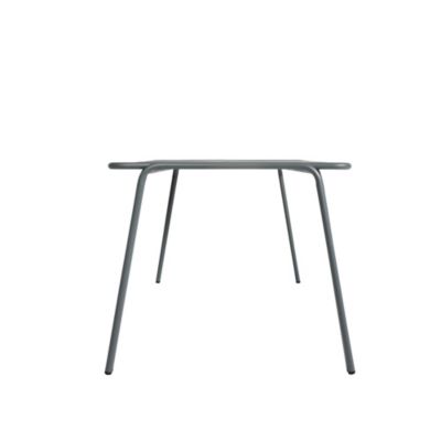 Table de jardin acier Atlas gris anthracite Arcane L.160 x l.90 x H.75 cm