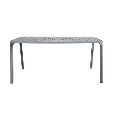 Table de jardin acier Atlas gris anthracite Arcane L.160 x l.90 x H.75 cm