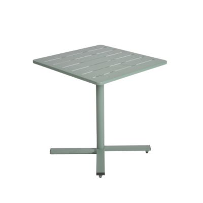 Table de jardin acier Atlas vert Arcane L.70 x l.70 x H.74 cm