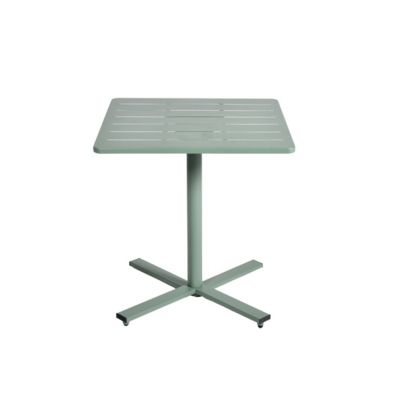 Table de jardin acier Atlas vert Arcane L.70 x l.70 x H.74 cm