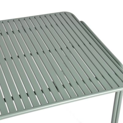 Table de jardin acier vert Atlas Arcane L.160 x l.90 x H.75 cm