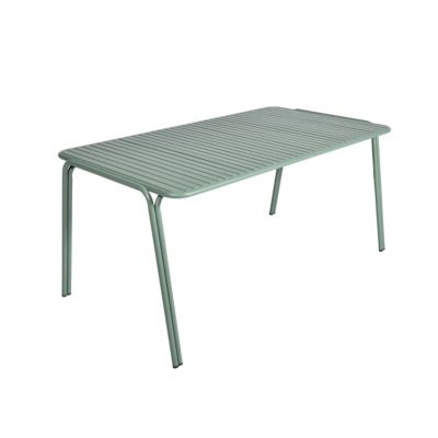 Table de jardin acier vert Atlas Arcane L.160 x l.90 x H.75 cm